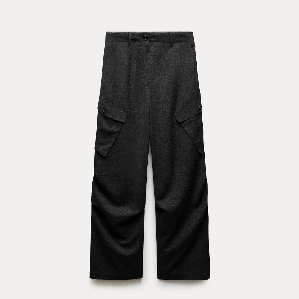 BNWT ZARA WOOL CARGO PANTS ZW COLLECTION